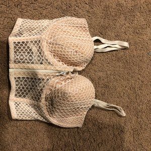 Victoria's Secret Bustier Top (Nude) - Size 34DD